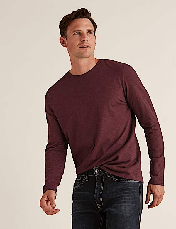 Pure Cotton Long Sleeve T-Shirt