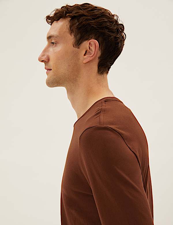 Pure Cotton Long Sleeve T-Shirt