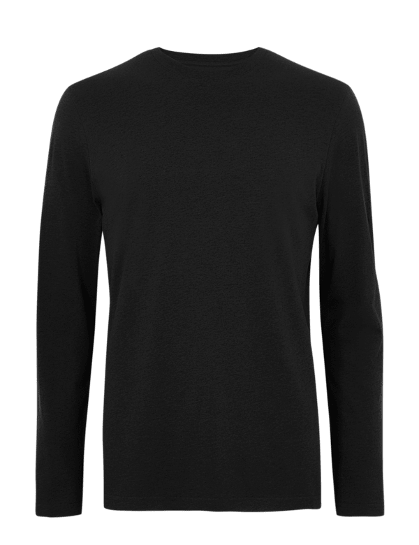 Pure Cotton Long Sleeve T-Shirt