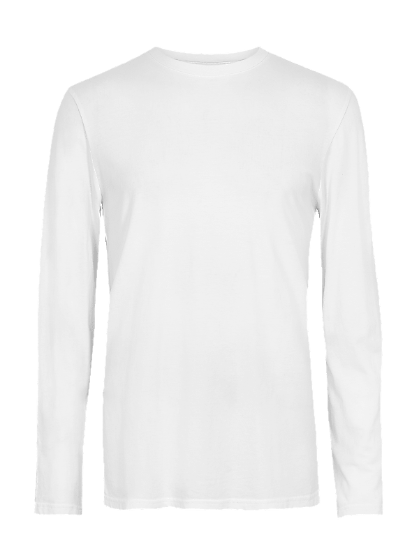Pure Cotton Long Sleeve T-Shirt