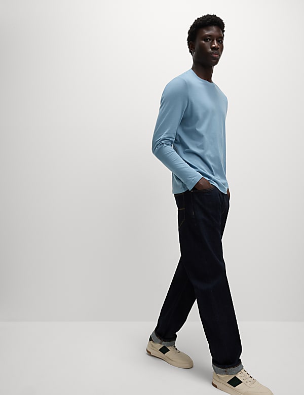 Pure Cotton Long Sleeve T-Shirt - IL