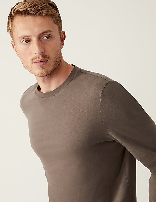 Pure Cotton Long Sleeve T-Shirt