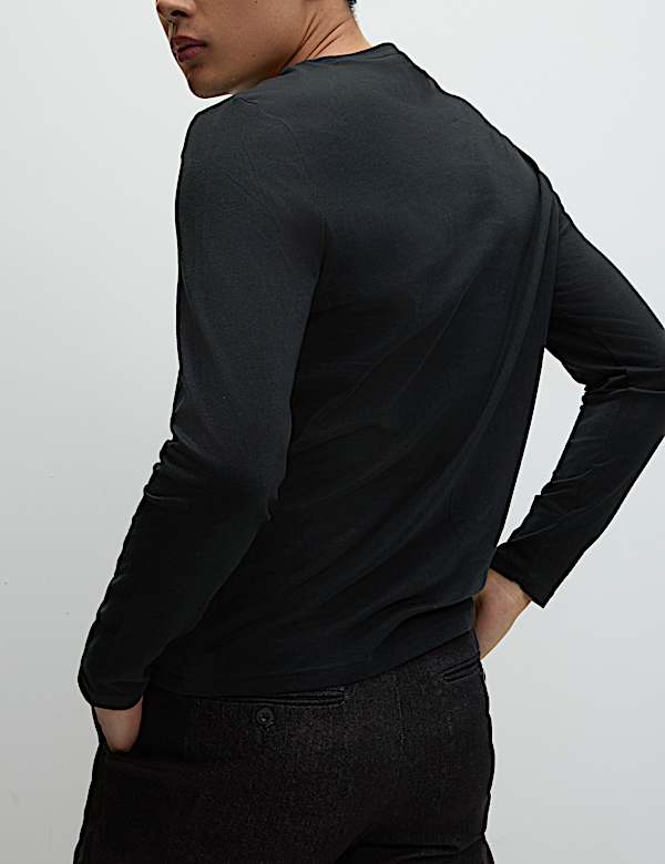 Pure Cotton Long Sleeve T-Shirt