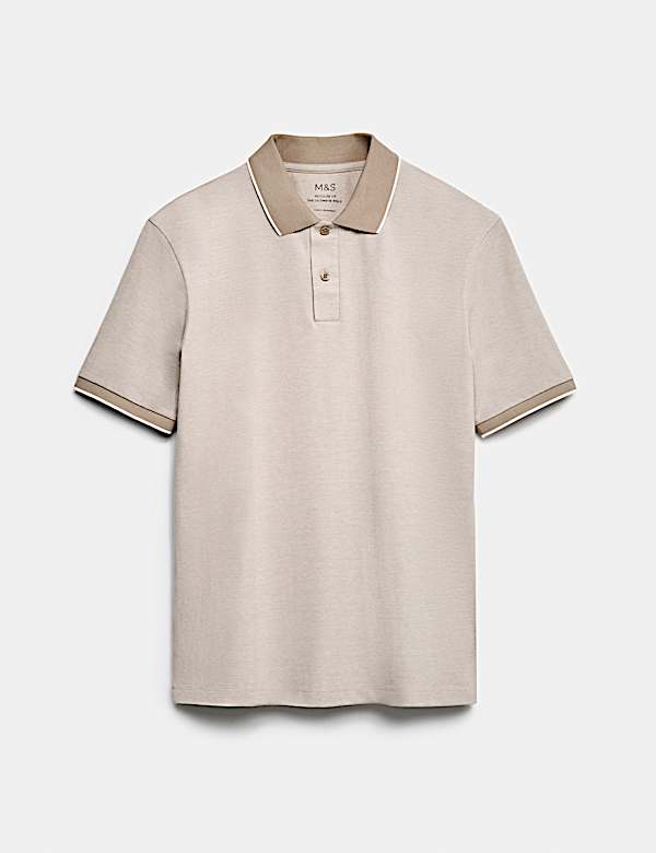 Ultimate Tipped Pique Polo Shirt - CZ