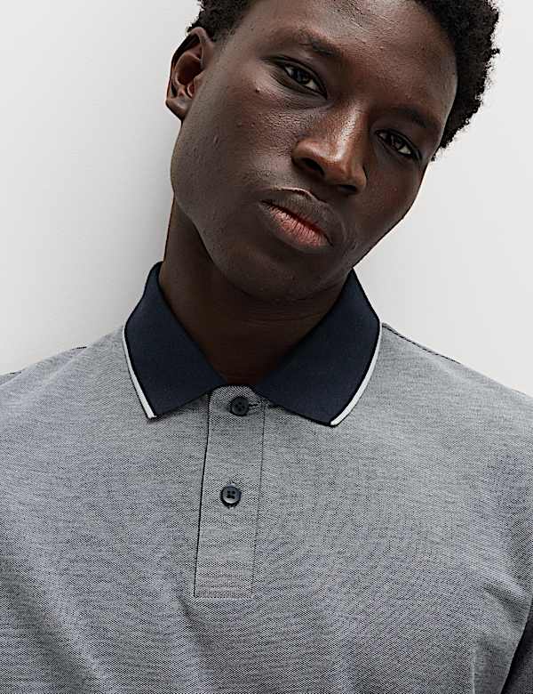 Ultimate Tipped Pique Polo Shirt - CZ