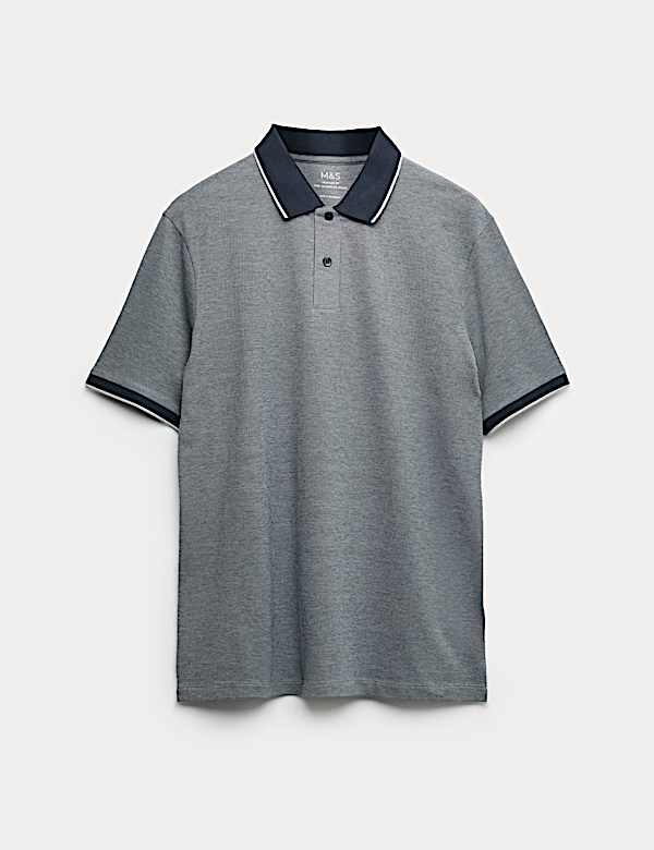 Ultimate Tipped Pique Polo Shirt - CZ