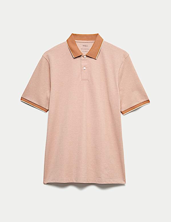Ultimate Tipped Pique Polo Shirt - CZ