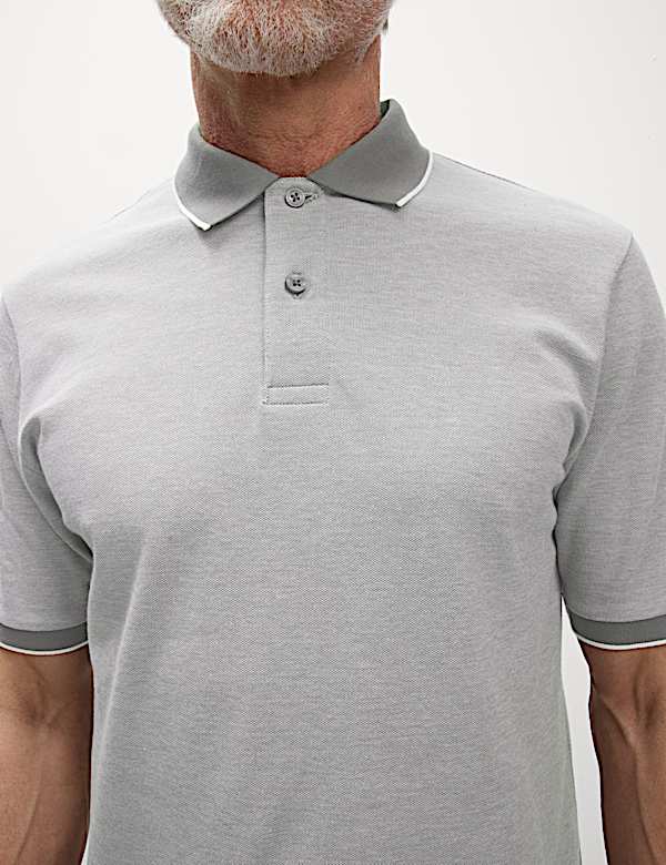 The Ultimate Tipped Pique Polo Shirt