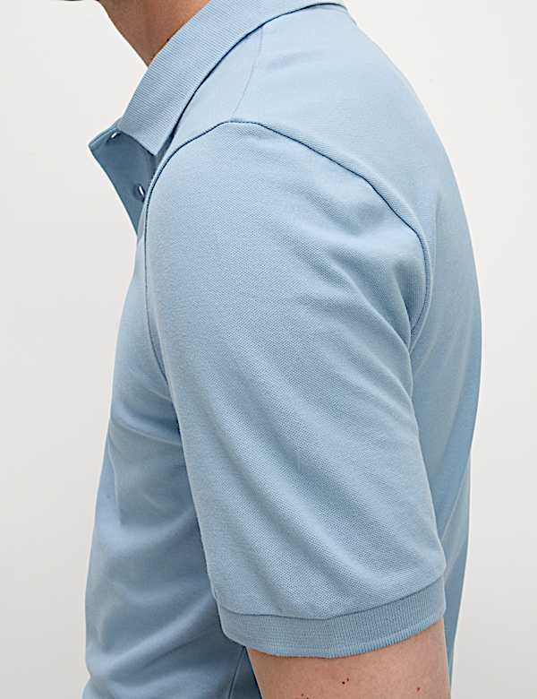 Slim Fit Cotton Rich Pique Polo Shirt - US