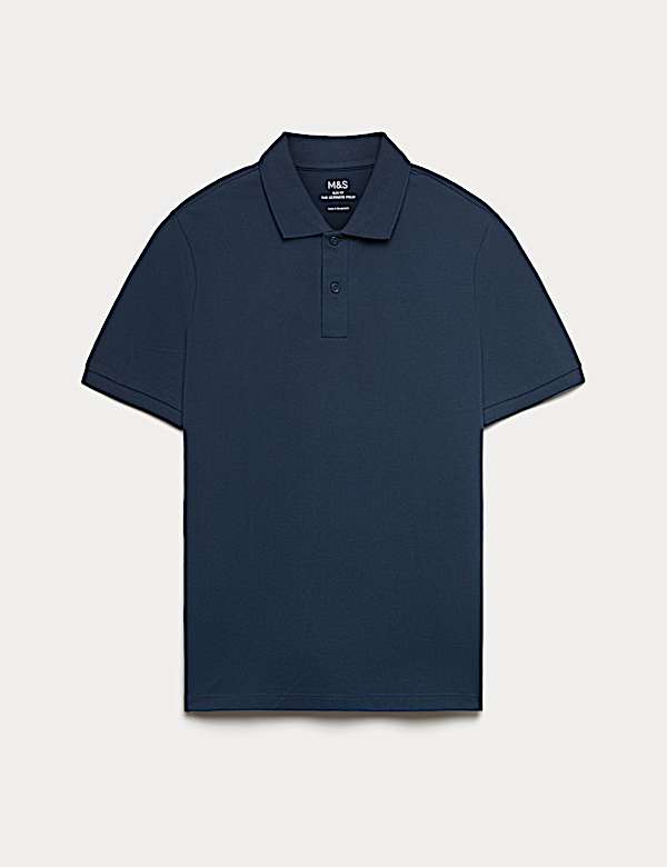 Slim Fit Cotton Rich Pique Polo Shirt - US
