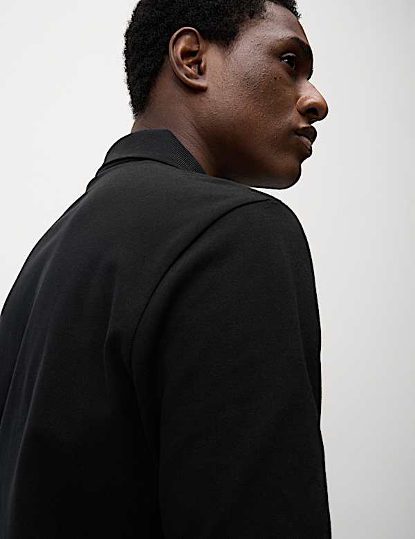 חולצת פולו פיקה מבד עשיר בכותנה בגזרה צרה - IL