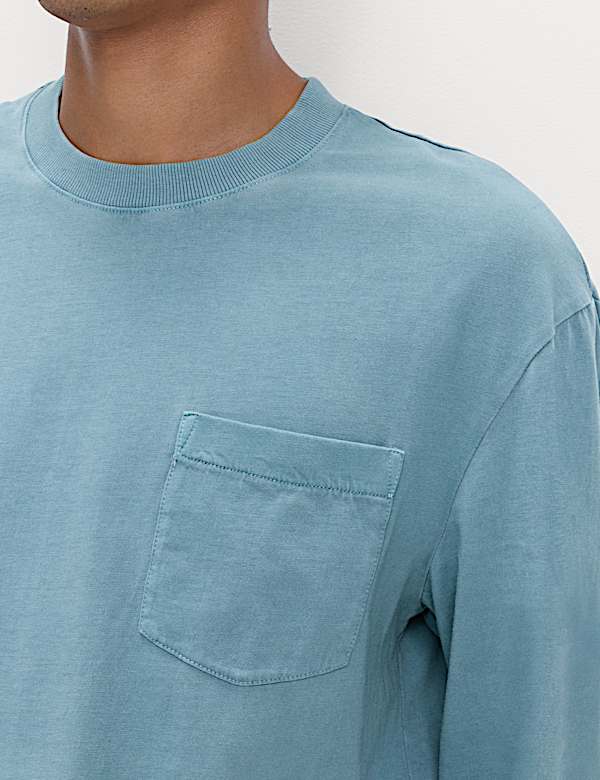 Pure Cotton Crew Neck T-Shirt - LU