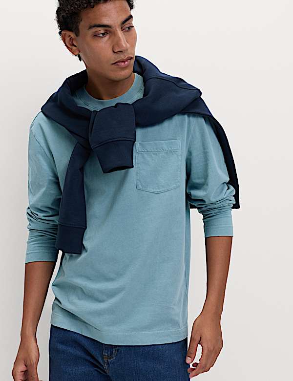 Pure Cotton Crew Neck T-Shirt - LU