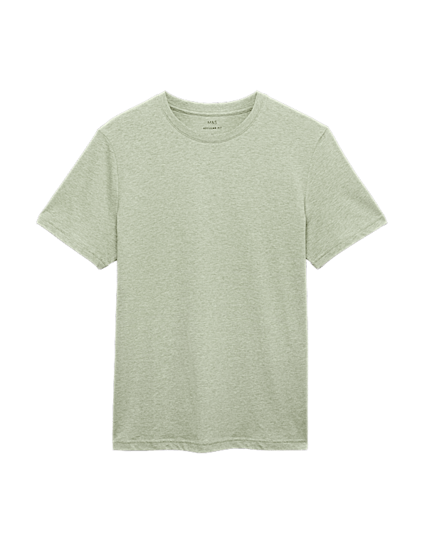 Regular Fit Pure Cotton Crew Neck T-Shirt