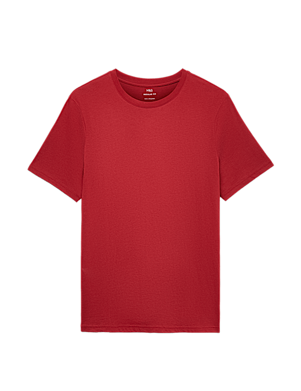 Pure Cotton Regular Fit Crew Neck T-Shirt