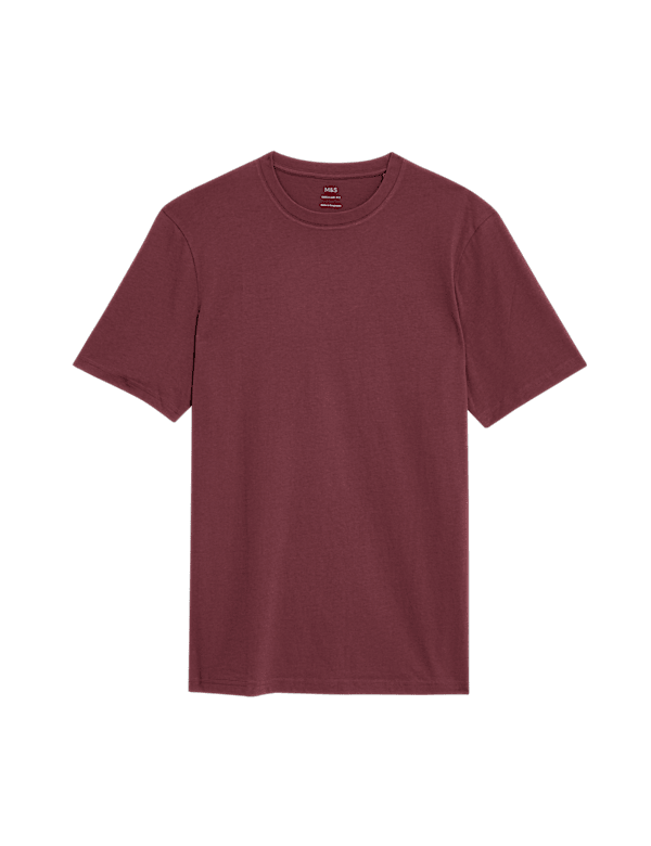 Regular Fit Pure Cotton Crew Neck T-Shirt