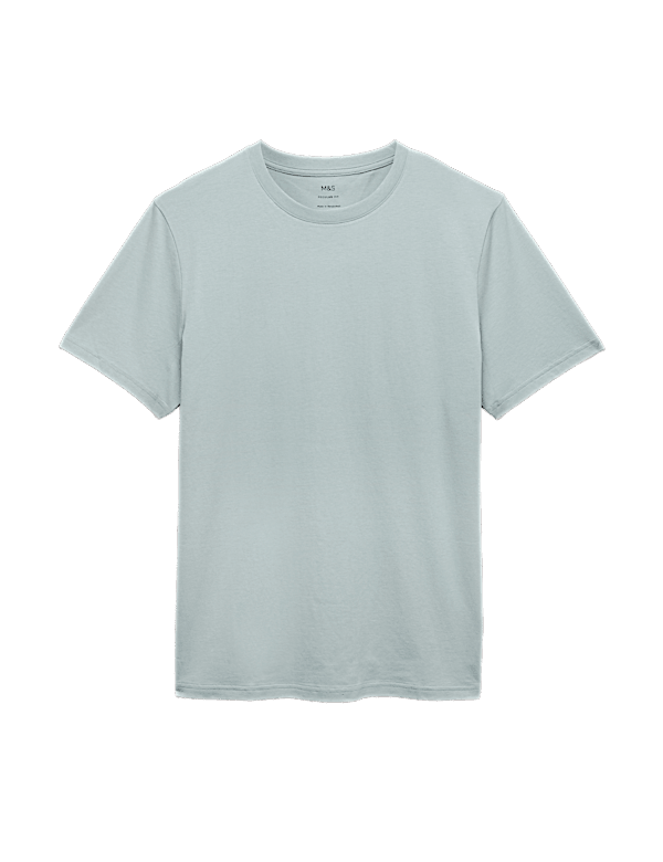 Pure Cotton Regular Fit Crew Neck T-Shirt