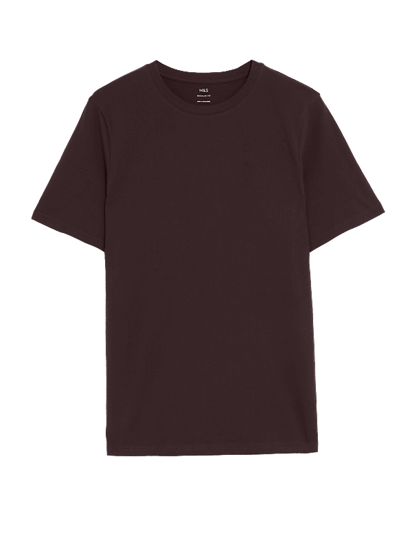 Regular Fit Pure Cotton Crew Neck T-Shirt