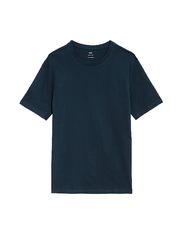 Regular Fit Pure Cotton Crew Neck T-Shirt