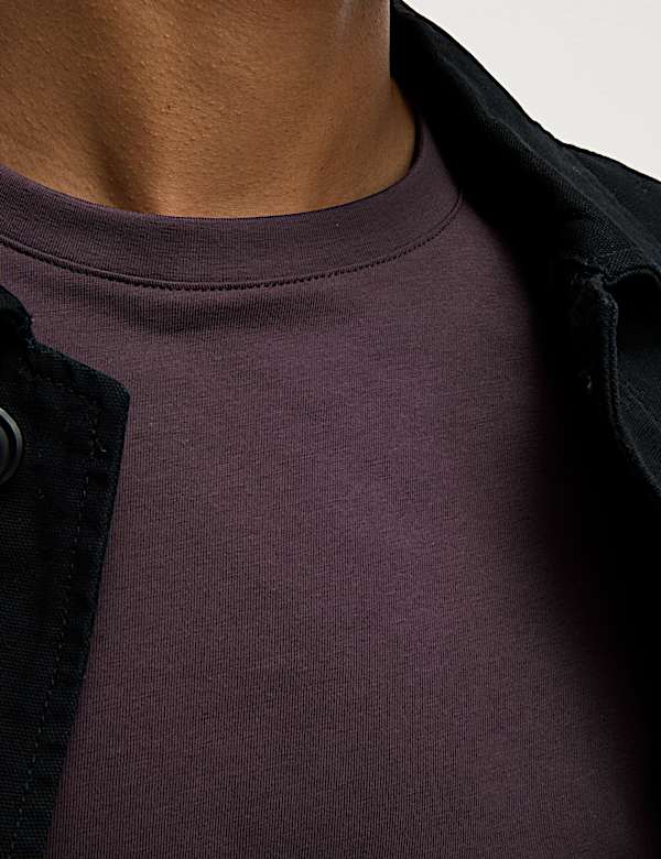 Regular Fit Pure Cotton Crew Neck T-Shirt
