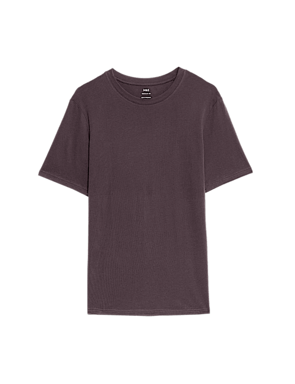 Regular Fit Pure Cotton Crew Neck T-Shirt