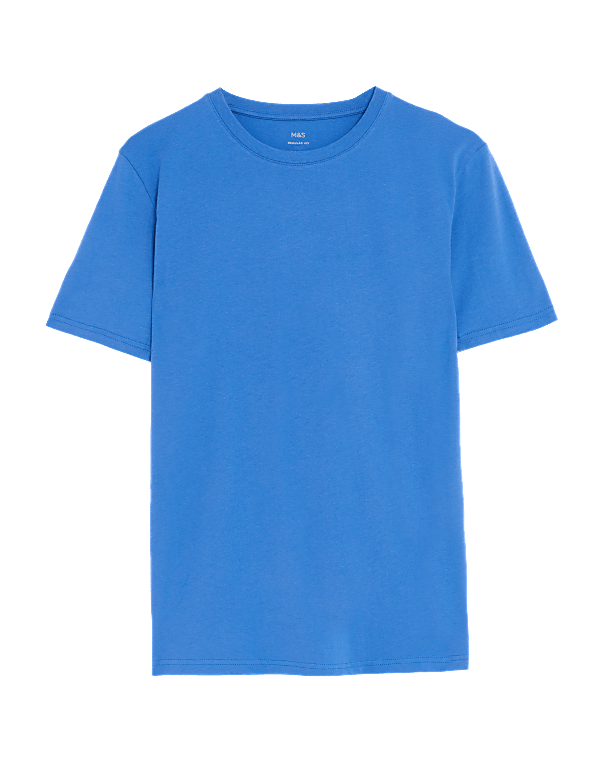 Regular Fit Pure Cotton Crew Neck T-Shirt