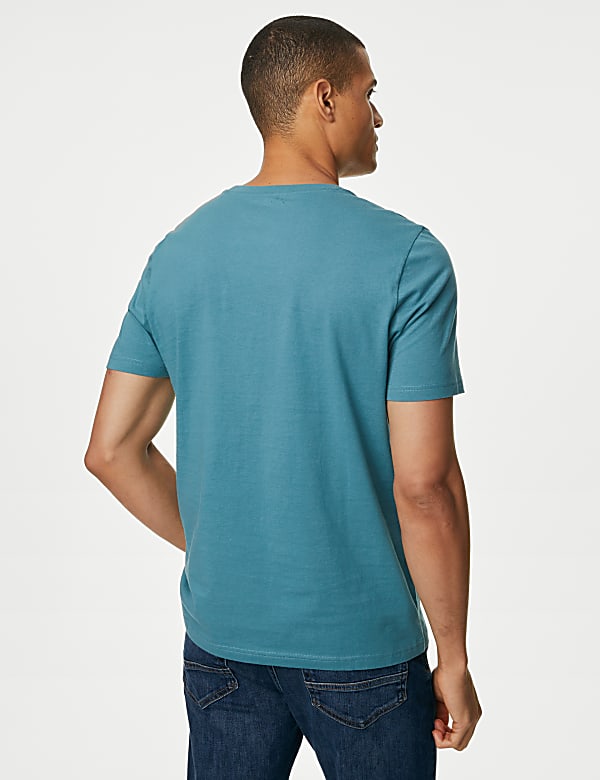Regular Fit Pure Cotton Crew Neck T-Shirt