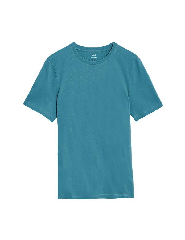 Regular Fit Pure Cotton Crew Neck T-Shirt