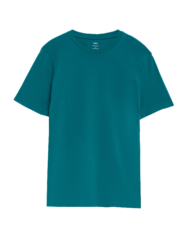 Regular Fit Pure Cotton Crew Neck T-Shirt