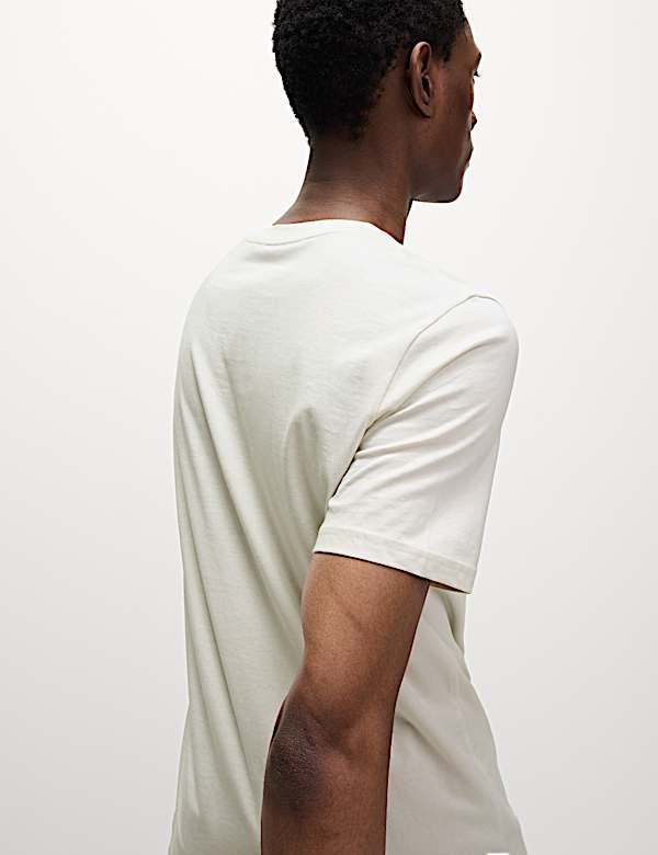 Regular Fit Pure Cotton Crew Neck T-Shirt