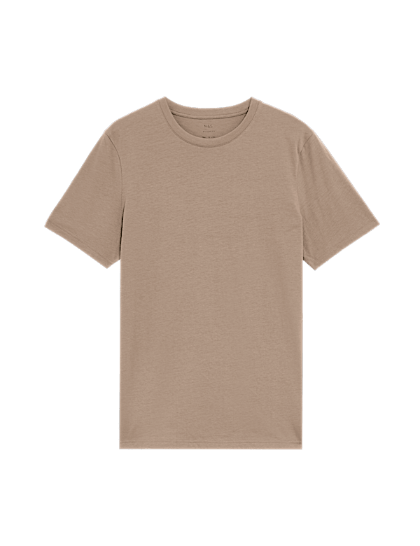 Regular Fit Pure Cotton Crew Neck T-Shirt