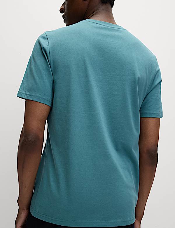 Regular Fit Pure Cotton Crew Neck T-Shirt