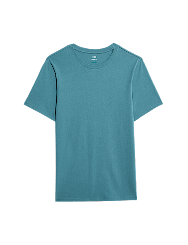 Regular Fit Pure Cotton Crew Neck T-Shirt