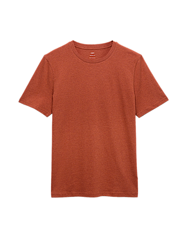 Regular Fit Pure Cotton Crew Neck T-Shirt