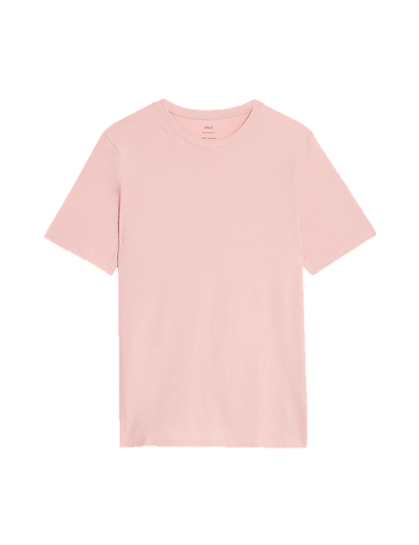 Regular Fit Pure Cotton Crew Neck T-Shirt