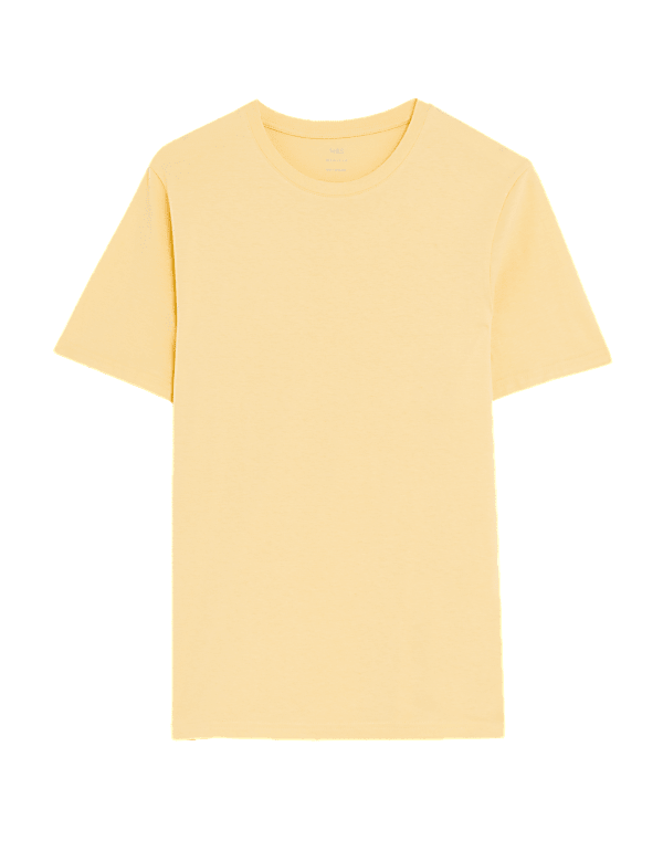 Regular Fit Pure Cotton Crew Neck T-Shirt