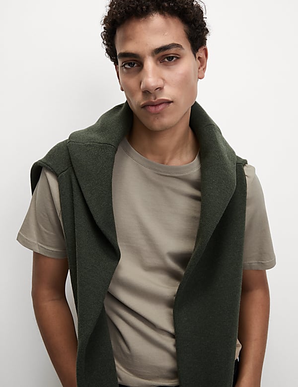 Regular Fit Pure Cotton Crew Neck T-Shirt