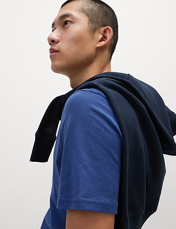 Regular Fit Pure Cotton Crew Neck T-Shirt
