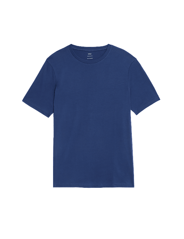 Regular Fit Pure Cotton Crew Neck T-Shirt