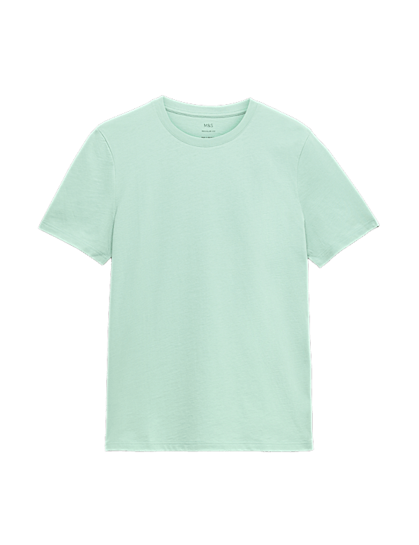 Regular Fit Pure Cotton Crew Neck T-Shirt