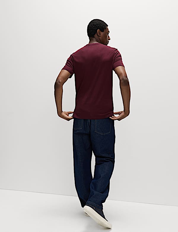 Regular Fit Pure Cotton Crew Neck T-Shirt