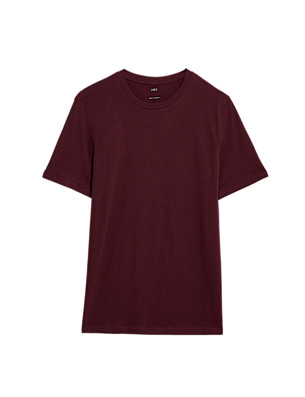 Regular Fit Pure Cotton Crew Neck T-Shirt