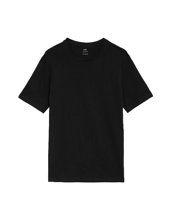 Regular Fit Pure Cotton Crew Neck T-Shirt