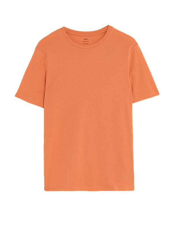 Regular Fit Pure Cotton Crew Neck T-Shirt