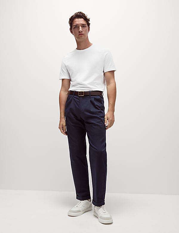 Regular Fit Pure Cotton Crew Neck T-Shirt