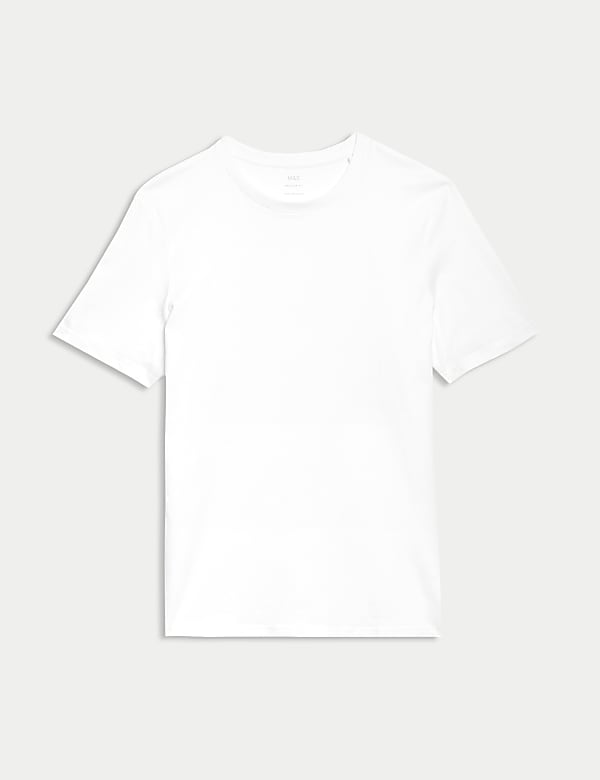 Regular Fit Pure Cotton Crew Neck T-Shirt - US