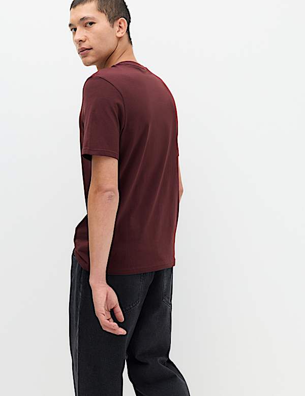 Pure Cotton Regular Fit Crew Neck T-Shirt