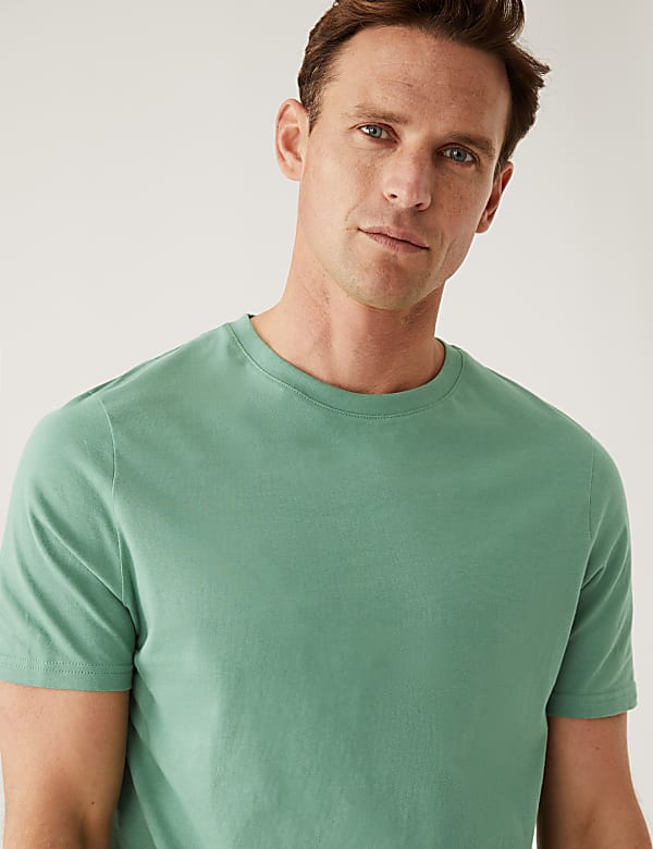 Marks and spencer crew neck t shirt outlet