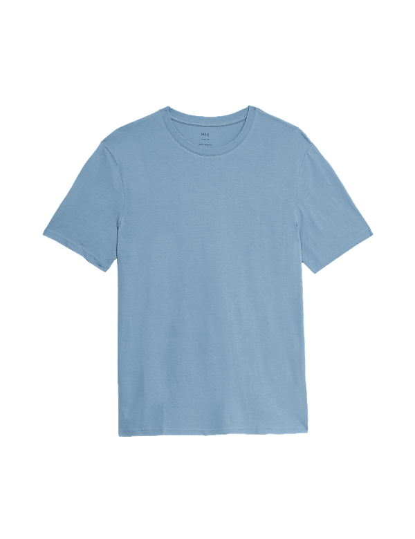 Slim Fit Pure Cotton Crew Neck T-Shirt