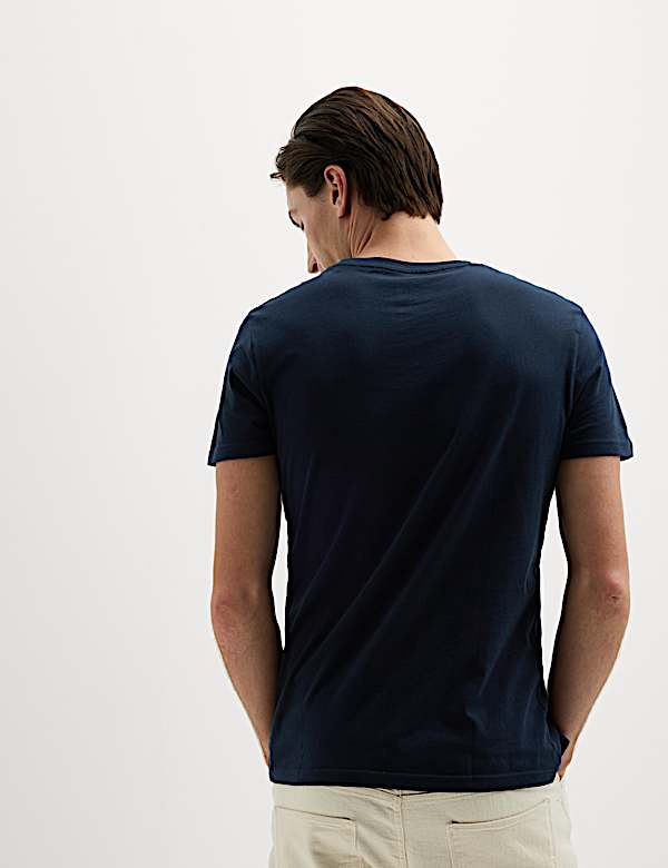 Slim Fit Pure Cotton Crew Neck T-Shirt